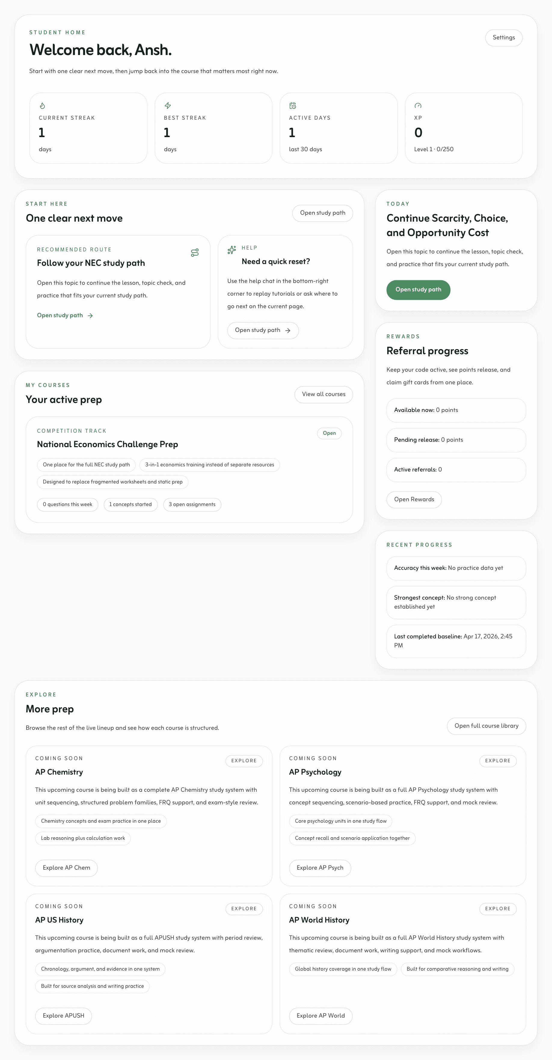 Fynl AI dashboard preview